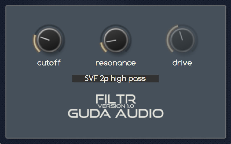 GuDa audio - FiltR (Free Multi-Mode Filter)