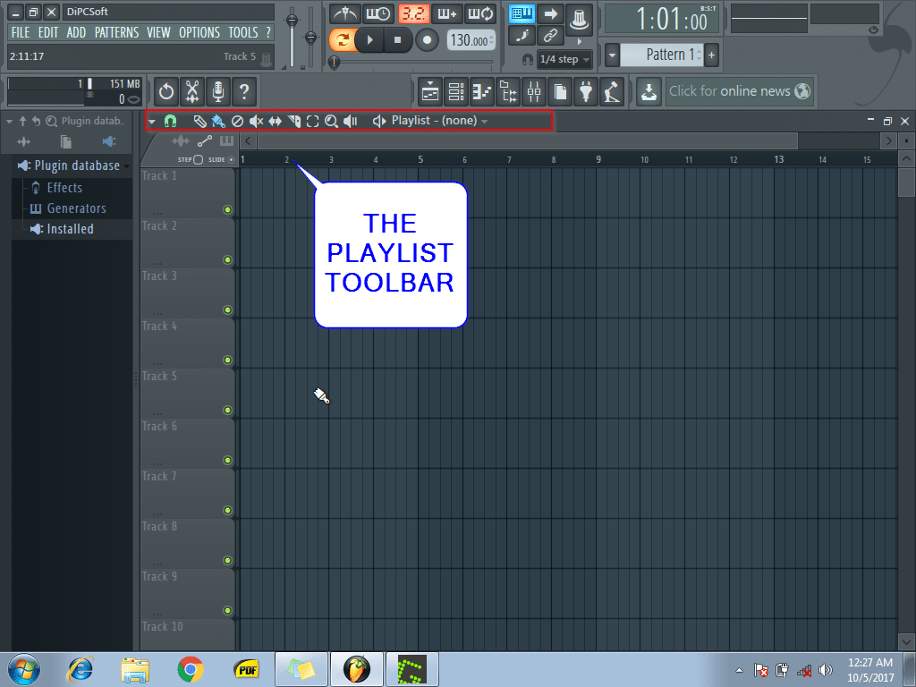 Overview Of The Playlist Window In Fl Studio 3