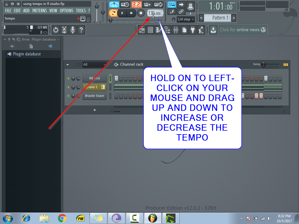 using tempo in fl studio2