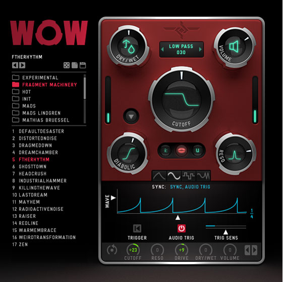 WOW 2 (Filter) by Sugar Bytes (Plugin Review)