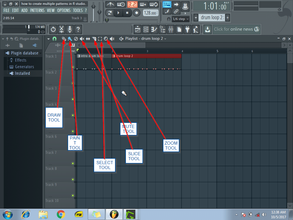 Overview Of The Playlist Window In Fl Studio 6