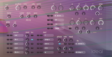 Ideal by Xoxos (Free 2d Circular Membrane Synth)