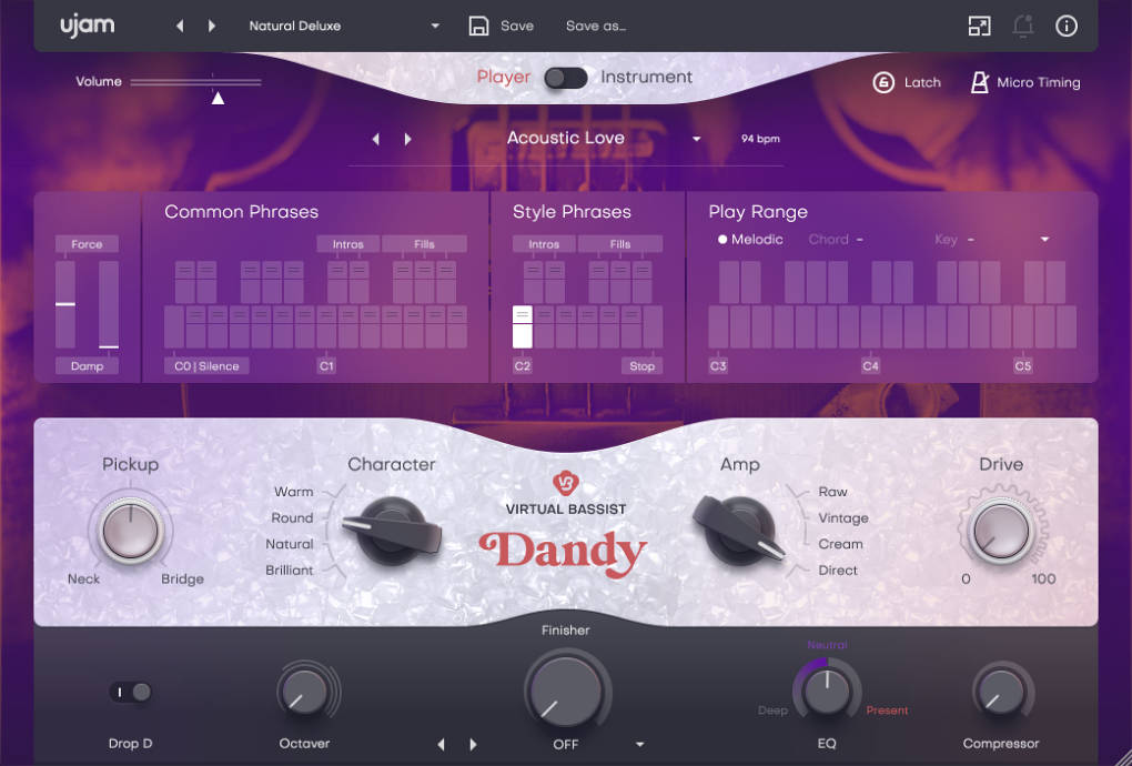 ujam Releases Virtual Bassist DANDY