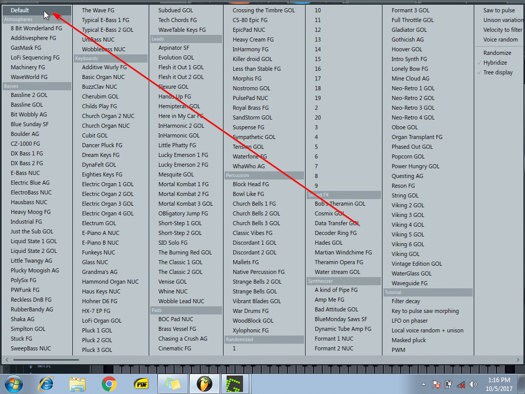 Creating a lead sound3