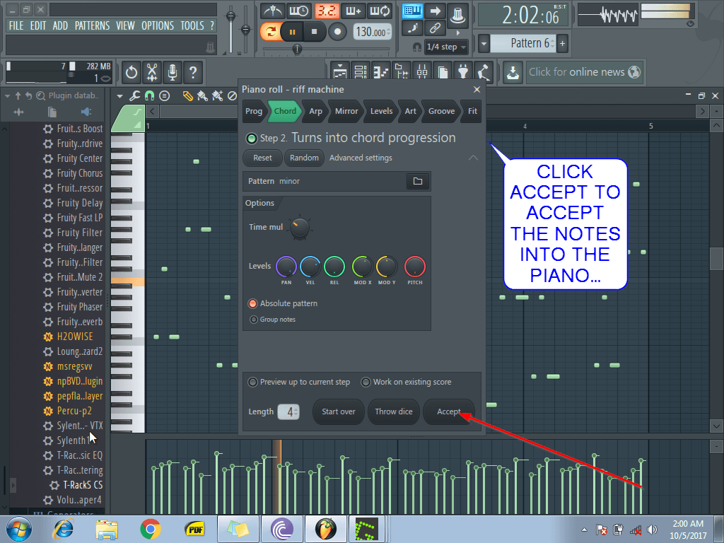 How To Use Fl Studio 12 Riff Machine Tool To Create An Interesting Melody8