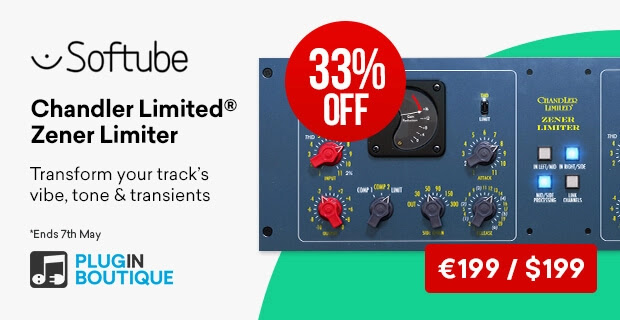 Softube Chandler Limited Zener Limiter: Introductory Sale (33% Off)