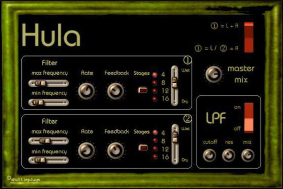 Hula (Free Dual Phaser Plugin)