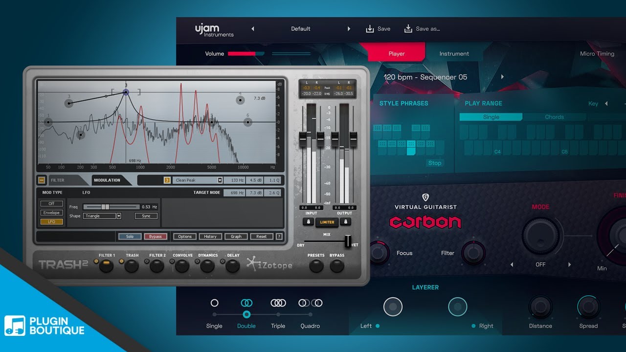 (2 Free VST) iZotope Trash 2 + ujam Carbon Bundle