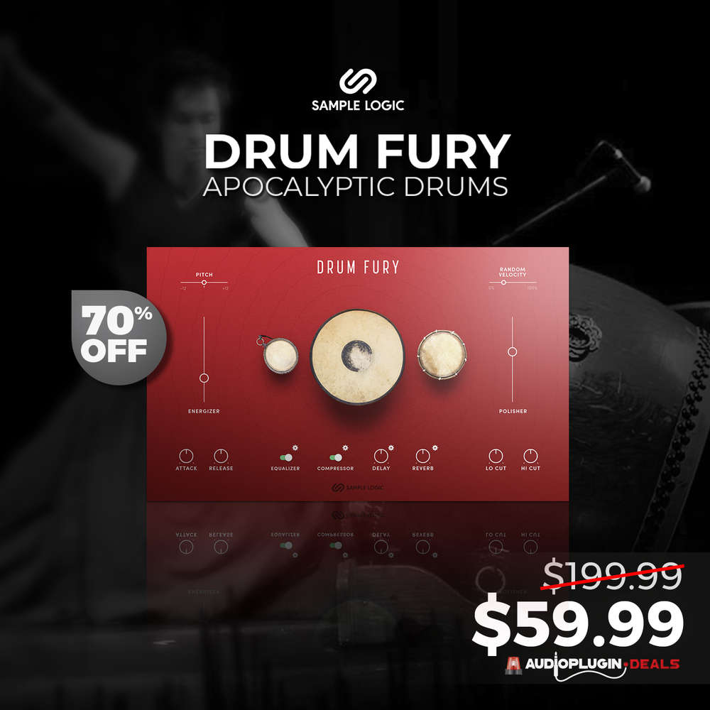 (Black Friday Deal 1) [70% OFF] Drum Fury by Sample Logic