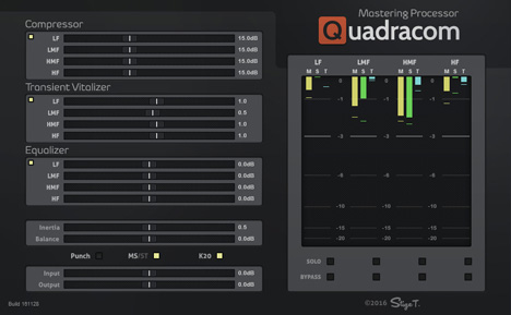 QuadraCom (Free 4-Band Mastering Processor)