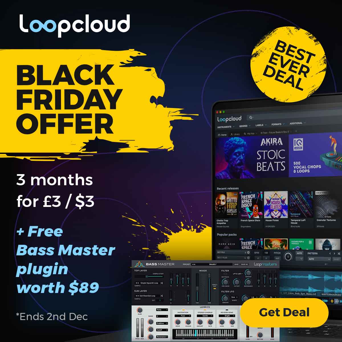 Loopcloud Black Friday Offer (3 Months Worthy of Amazing Offers)