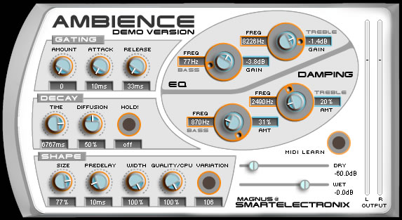 Smart Electronix – Ambience (Free Reverb Plugin)