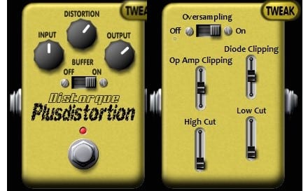 Plusdistortion (Free Op-amp Overdrive Plugin)