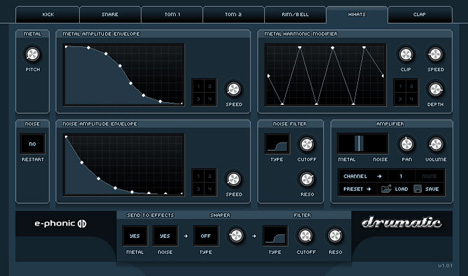 Drumatic 3 by E-phonic (Free Voice Drum Synth)