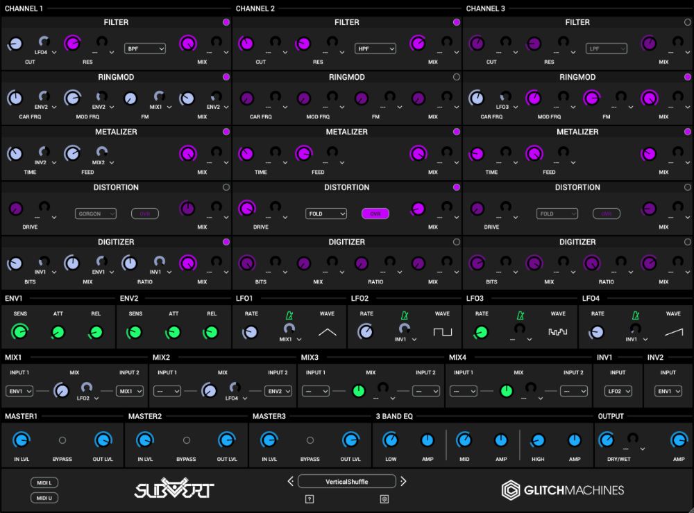 Subvert distortion plugin