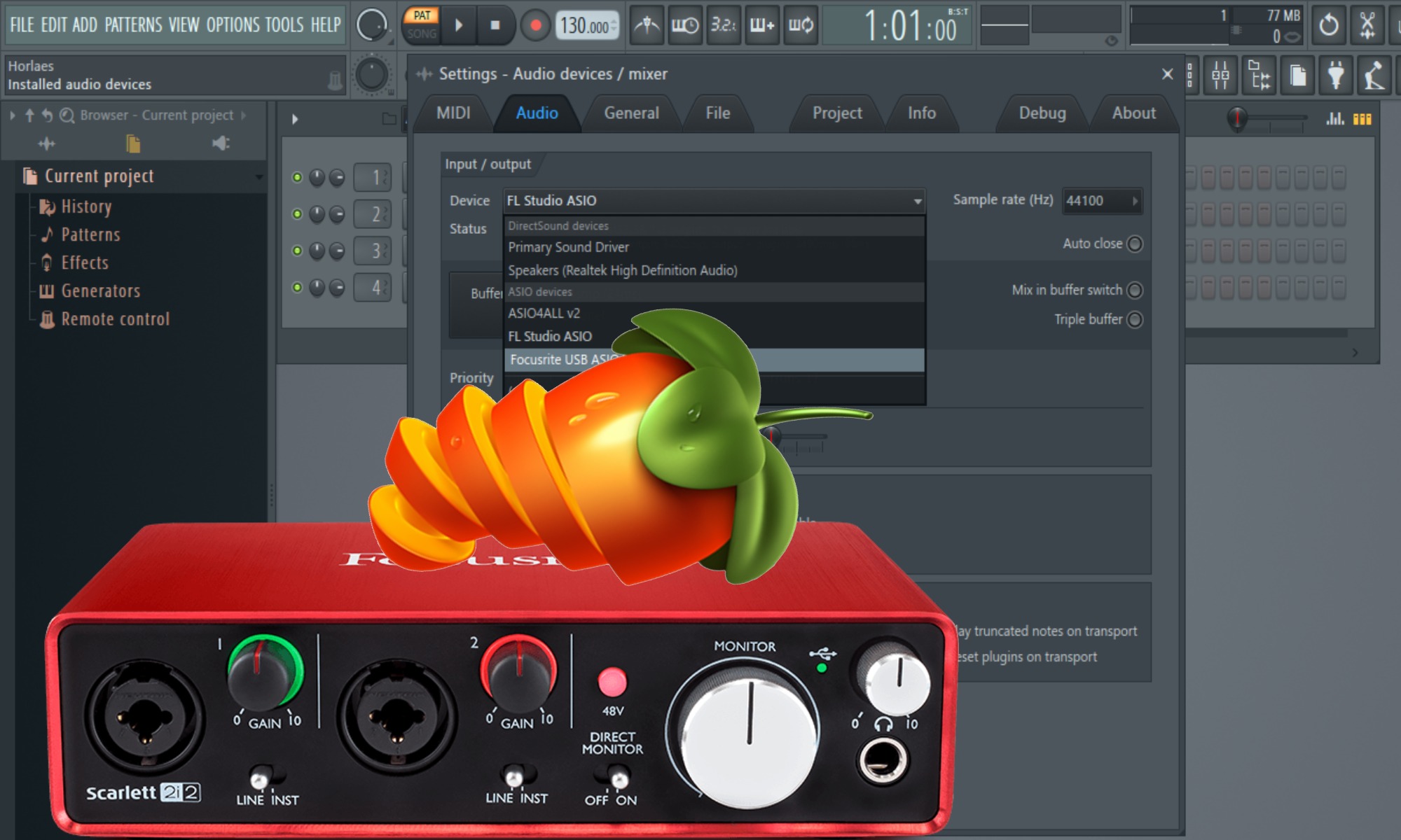 Tutustu 90+ imagen scarlett 2i2 fl studio setup