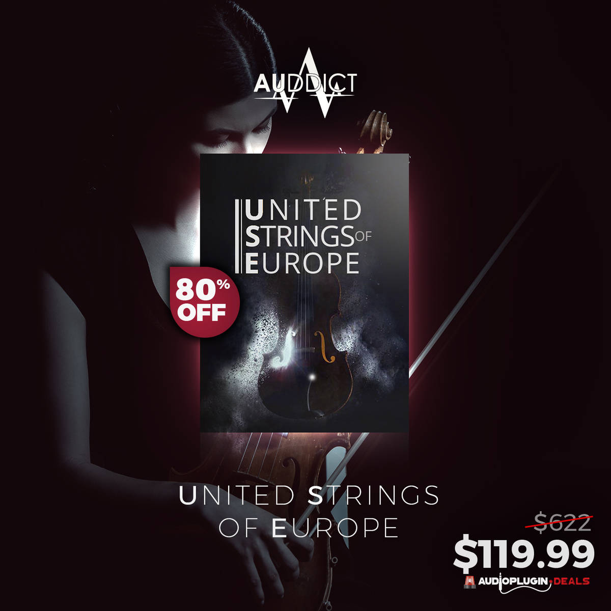 Get (80% OFF) United Strings of Europe by Auddict