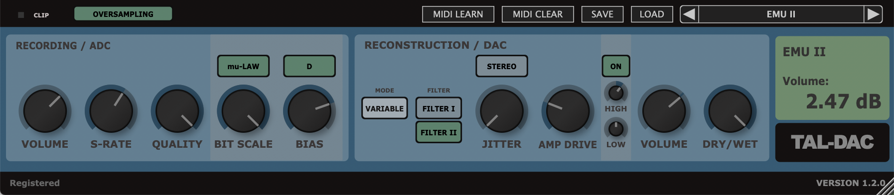 TAL-DAC (Free Bit-Crusher)