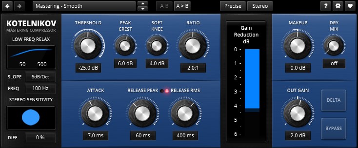 TDR Kotelnikov (Free Compressor Plugin)