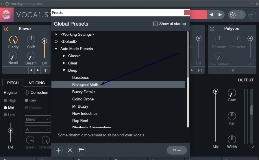 1.) Added Preset Deep - Biological Math