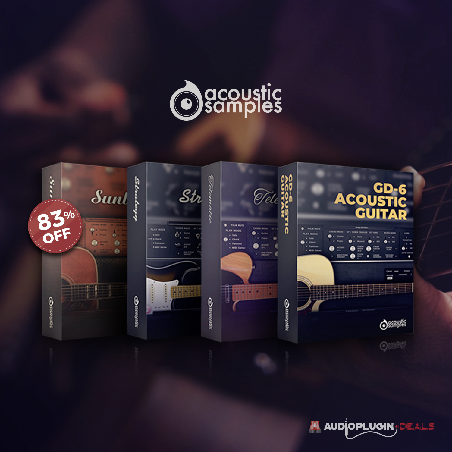 (83% Off) AcousticSamples 4-in-1 Guitar Bundle