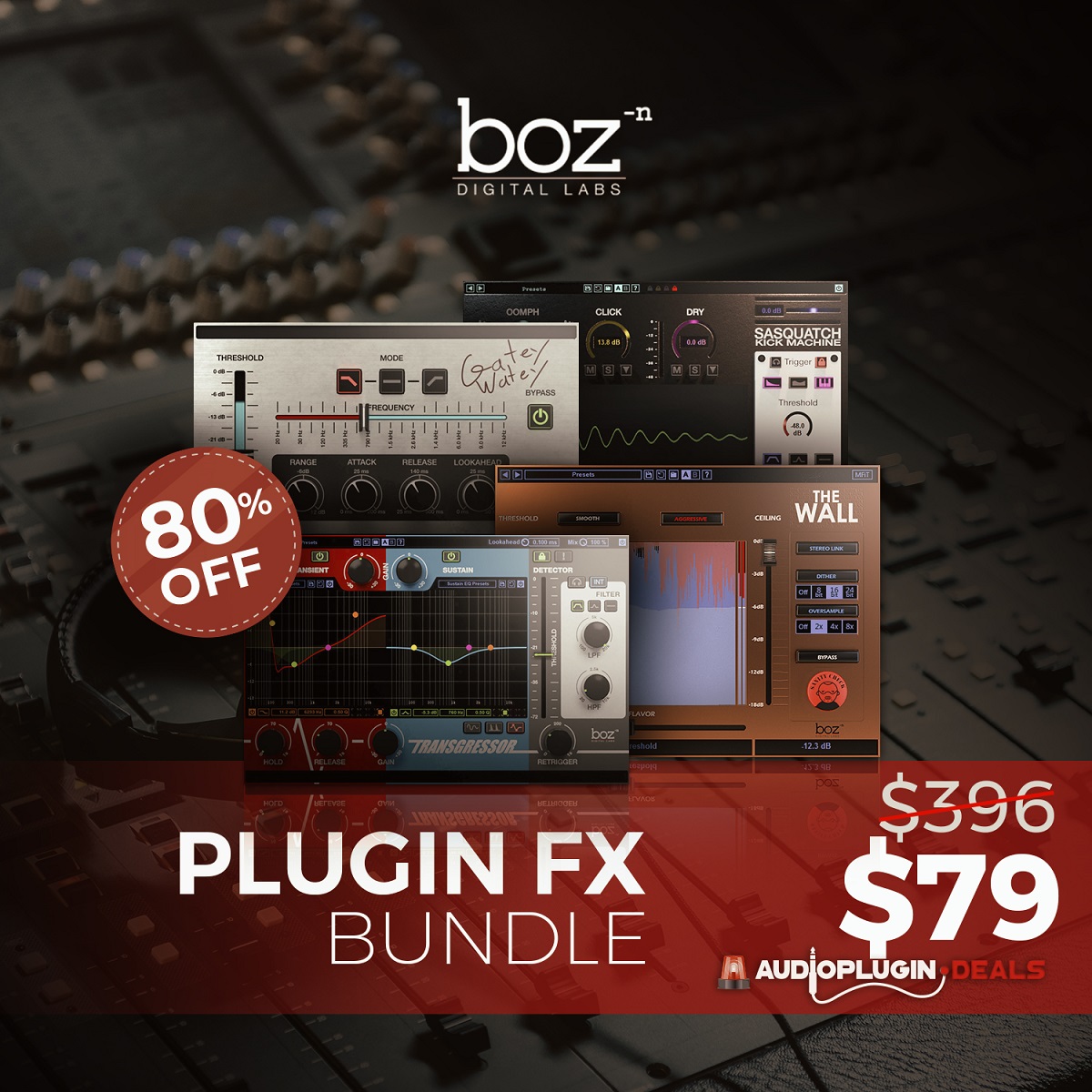 Get (80% OFF) Plugin FX Bundle by BOZ Digital Labs