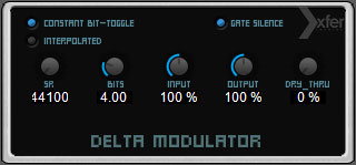 Delta Modulator (Free Bit Crusher plugin)