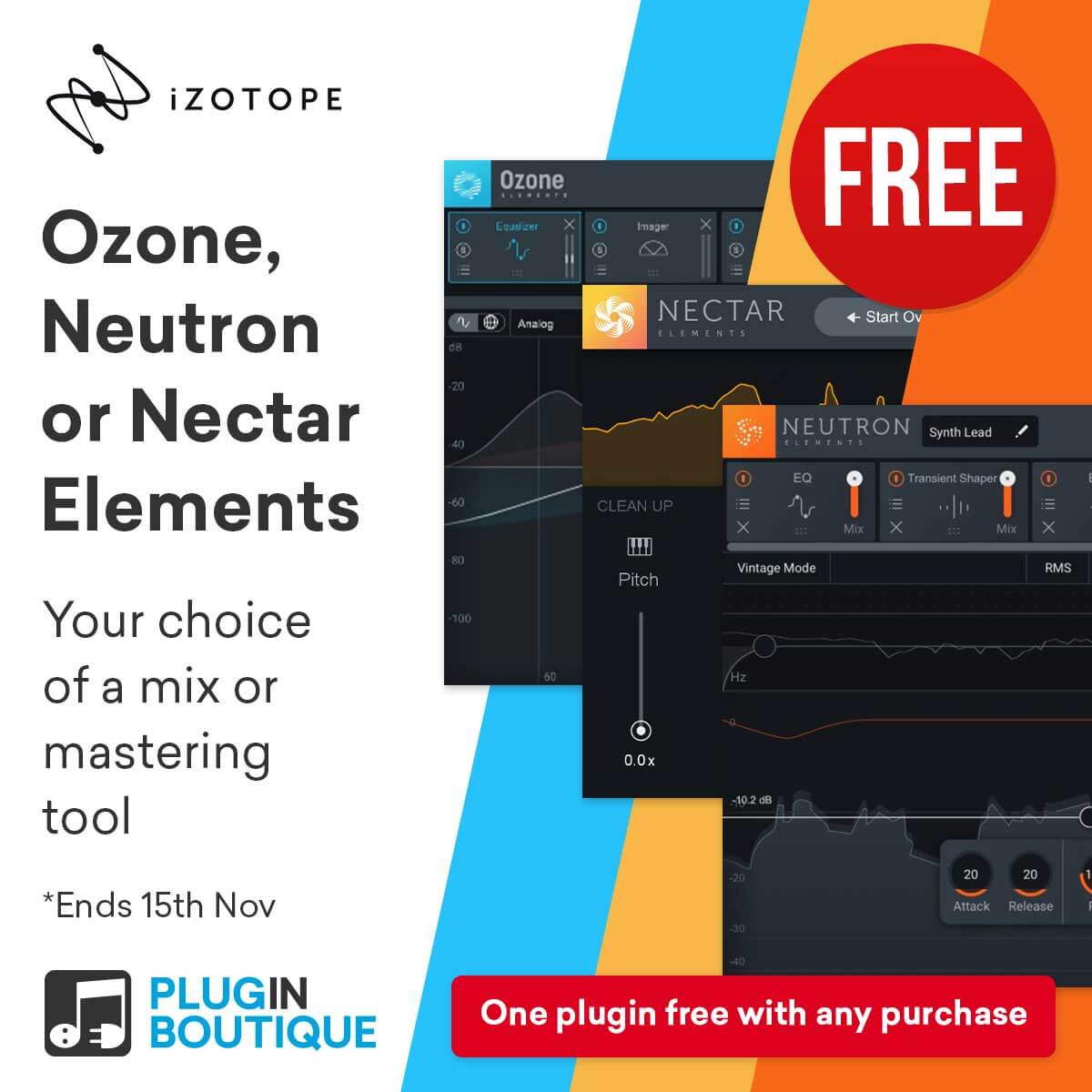 FREE With Any Purchase: Choose one of iZotope Elements Plugins