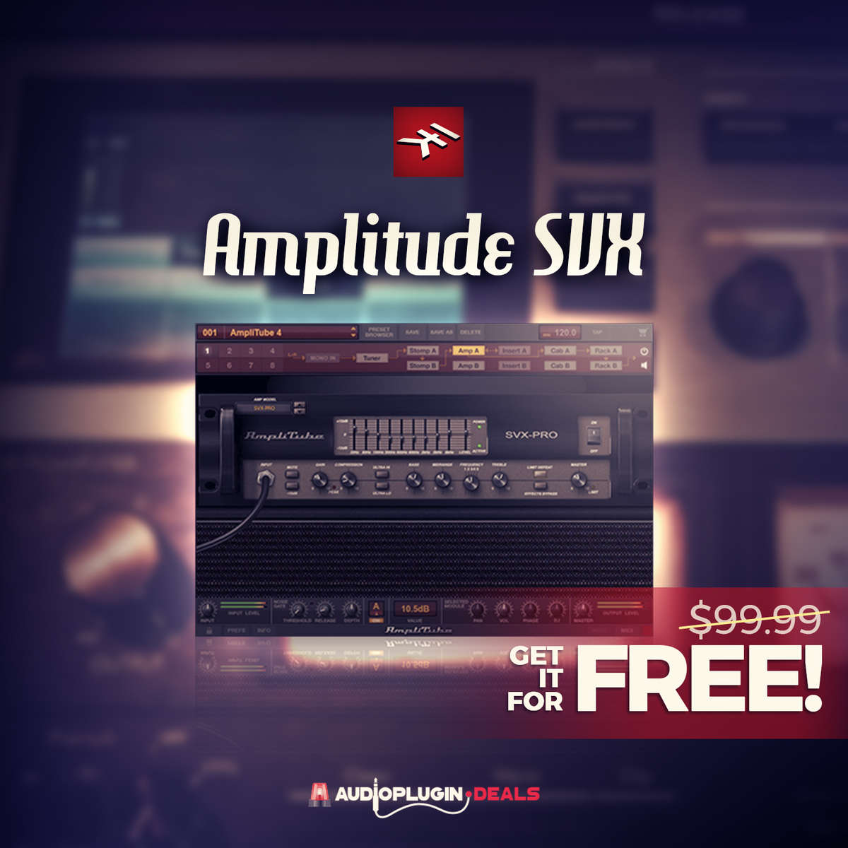 AmpliTube SVX by IK Multimedia is Free For 2 Weeks