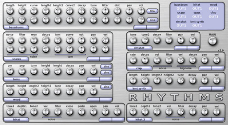 Rhythms by Odosynths (Free Electronic Drum Kit)