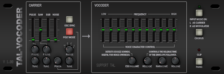 TAL Vocoder (Free Vocoder Plugin)