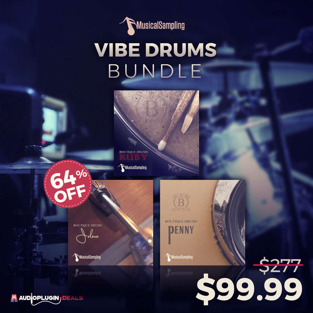 [Get 64% OFF] Vibe Drums Bundle by MusicalSampling