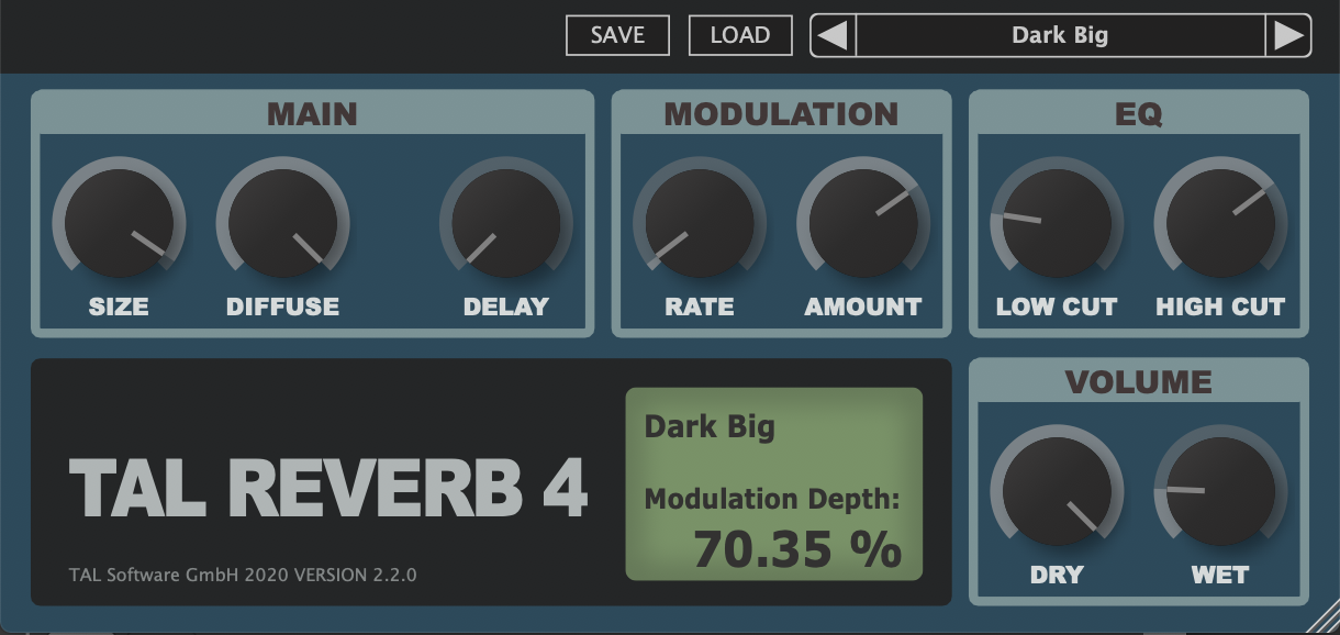 TAL Reverb 4 (Free Plate Reverb)