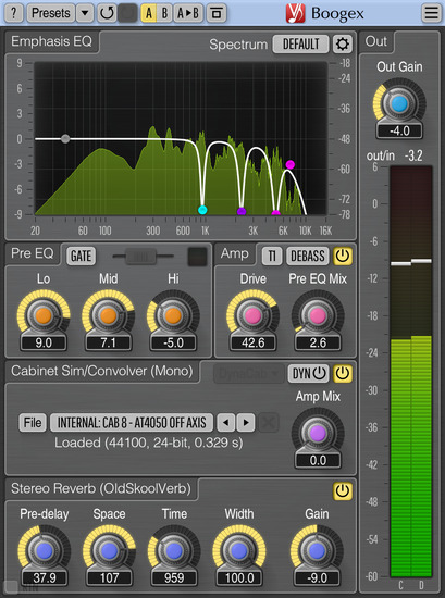 Voxengo Released Boogex 3.2 (Free Guitar Amplifier Plugin)