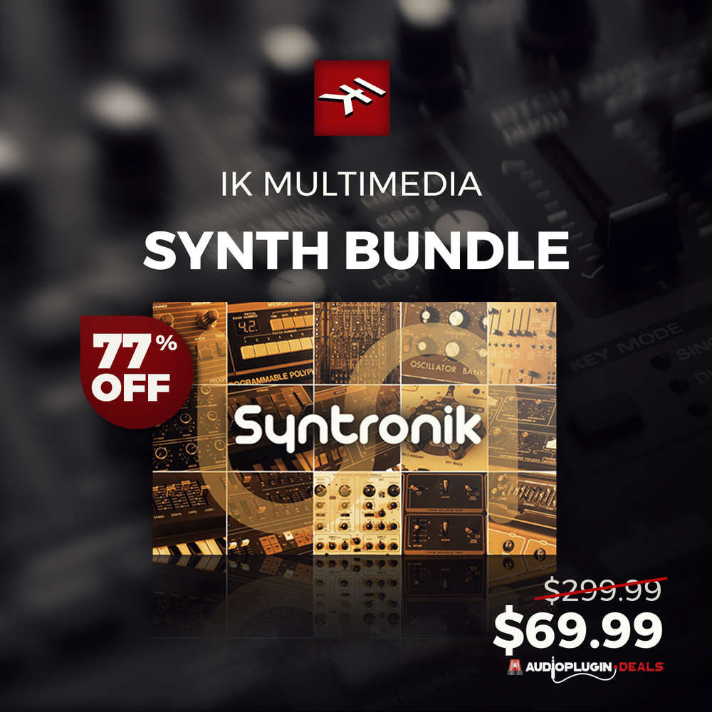 [Get 77% OFF] IK Multimedia Synth Bundle