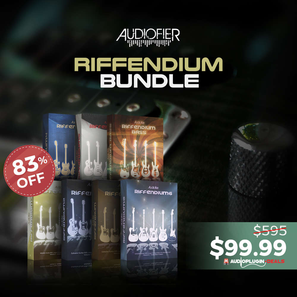(Black Friday Deal 5) [83% OFF] Riffendium Total Bundle by Audiofier